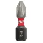 Milwaukee Punta Shockwave PH2 x25mm - 2uds