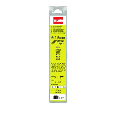 Blíster electrodo básico E7018 2.5x300 TELWIN