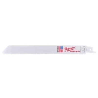 Lâmina de sabre Milwaukee UNIVERSAL para metal, madeira e plástico 200mm 8/12Tpi - 5pcs