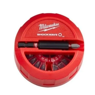 Milwaukee Estuche 15 piezas Shockwave