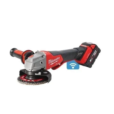 Milwaukee M18 ONEFSAG125XPDB-502X AMOLADORA ANGULAR M18 FUEL™ ONE-KEY™ DE 125MM CON FRENO E INTERRUPTOR DE PALETA