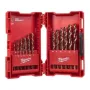 Milwaukee ESTUCHE DE PLÁSTICO CON 19 BROCAS HSS-COBALTO