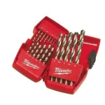 Milwaukee ESTUCHE DE PLÁSTICO CON 19 BROCAS THUNDERWEB HSS-G