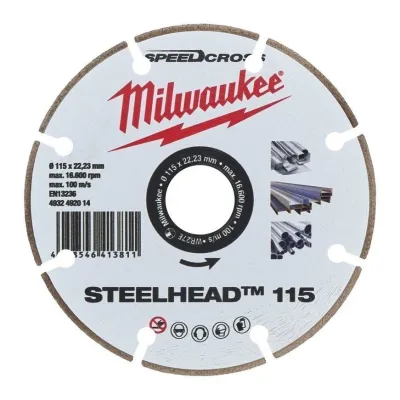 Milwaukee DISCOS DE DIAMANTE 125X22X1.5 SPEEDCROSS™ STEELHEAD™