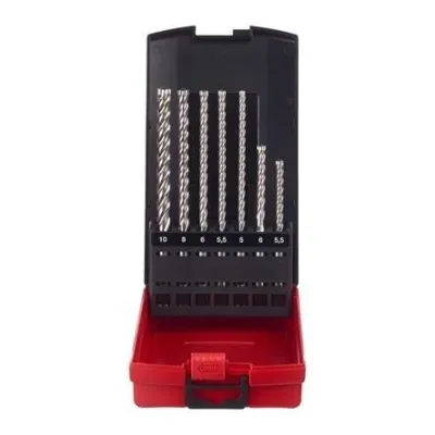 Milwaukee ESTUCHE DE PLÁSTICO COM 7 BROCAS SDS-PLUS MX4™