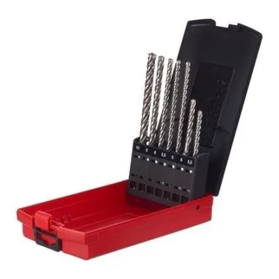 Milwaukee ESTUCHE DE PLÁSTICO COM 7 BROCAS SDS-PLUS MX4™