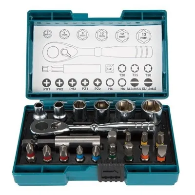 Makita Set de puntas + llave de carraca (21P) B-54081