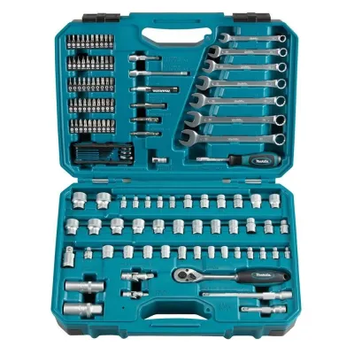 Makita Maletín de accesorios herramienta manual 120 piezas E-06616