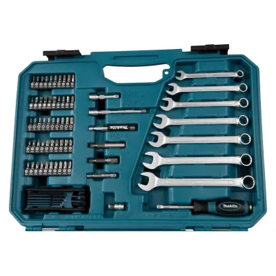 Makita Maletín de accesorios herramienta manual 120 piezas E-06616