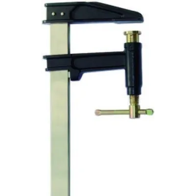 Bessey PZF 600/120 Parafuso de fixação do êmbolo em metal com pino cruzado em metal