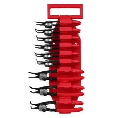 Milwaukee Conjunto de 9 alicates reversíveis CIRCLIP + conjunto de extrator de retentores