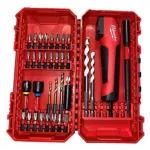 Conjunto de brocas e pinos Milwaukee Shockwave com adaptador angular