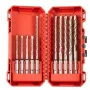 Milwaukee Estuche 10 Brocas SDS-Plus M2 (2 cortes)