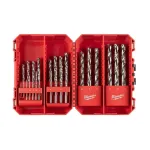 Milwaukee ESTUCHE DE PLÁSTICO CON 25 BROCAS THUNDERWEB HSS-G
