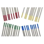 Elétrodo de tungsténio azul vermelho vermelho verde dourado para soldadura TIG
