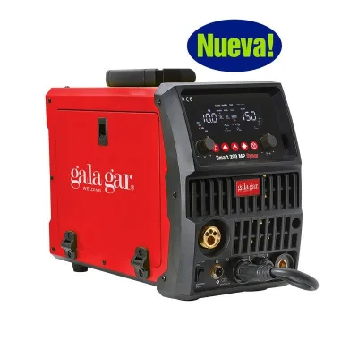 Galagar Smart 200 MP Syner Máquina de Solda Inversora Multiprocesso MIG/MAG, FLUX, TIG DC e MMA
