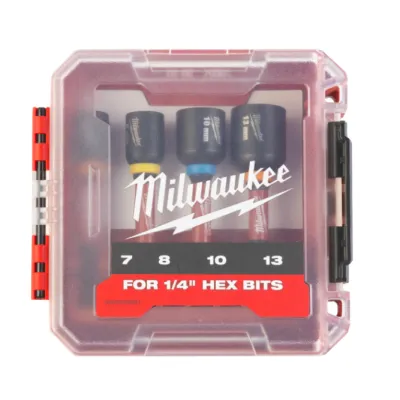Milwaukee Chaves de caixa com haste 1/4" SHOCKWAVE™ Impact Duty™