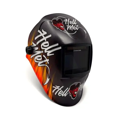 Mascara de solda automatica Hellmet Devil Solter com TRUE COLOR